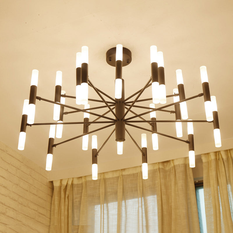 Modern Radial Led Chandelier Light For Living Room Ceiling