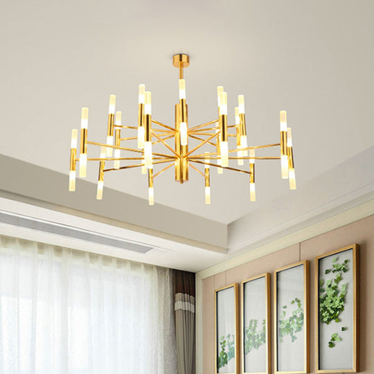 Modern Radial Led Chandelier Light For Living Room Ceiling