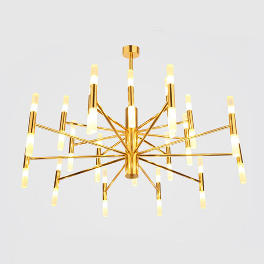 Modern Radial Led Chandelier Light For Living Room Ceiling