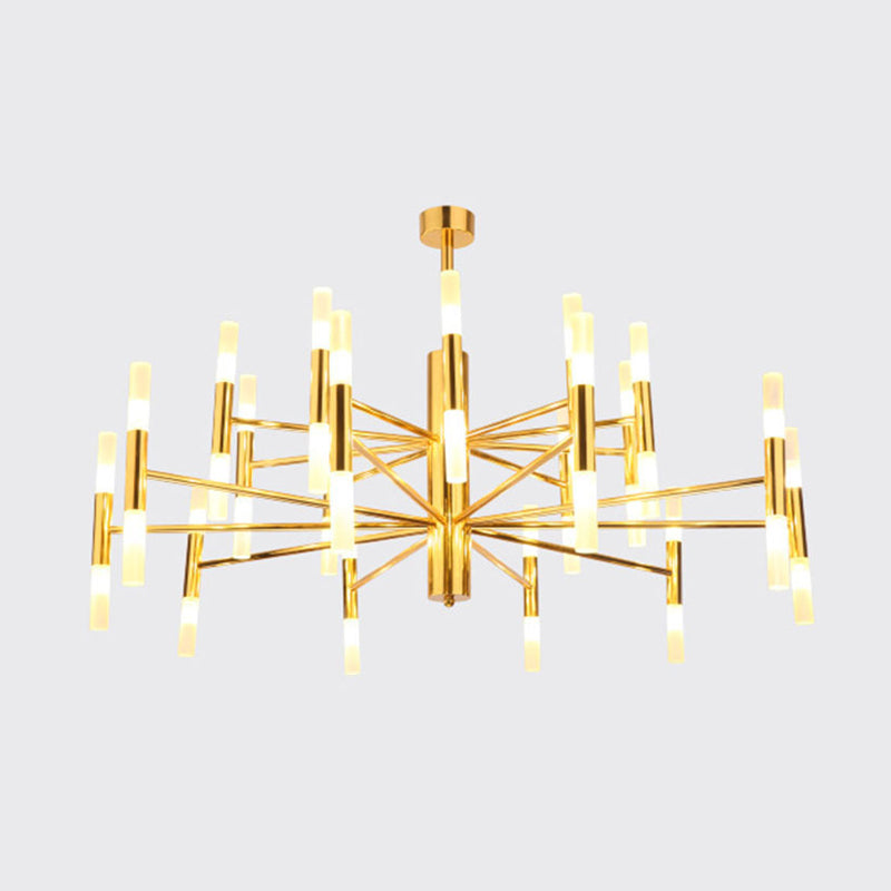 Modern Radial Led Chandelier Light For Living Room Ceiling