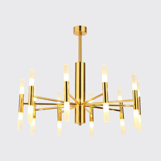 Modern Radial Led Chandelier Light For Living Room Ceiling