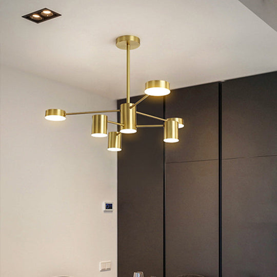 Minimalist LED Chandelier for Living Room - Starburst Pendant Light