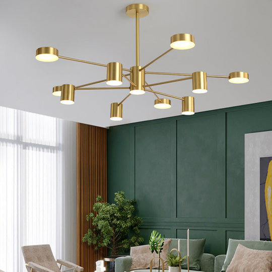 Minimalist LED Chandelier for Living Room - Starburst Pendant Light