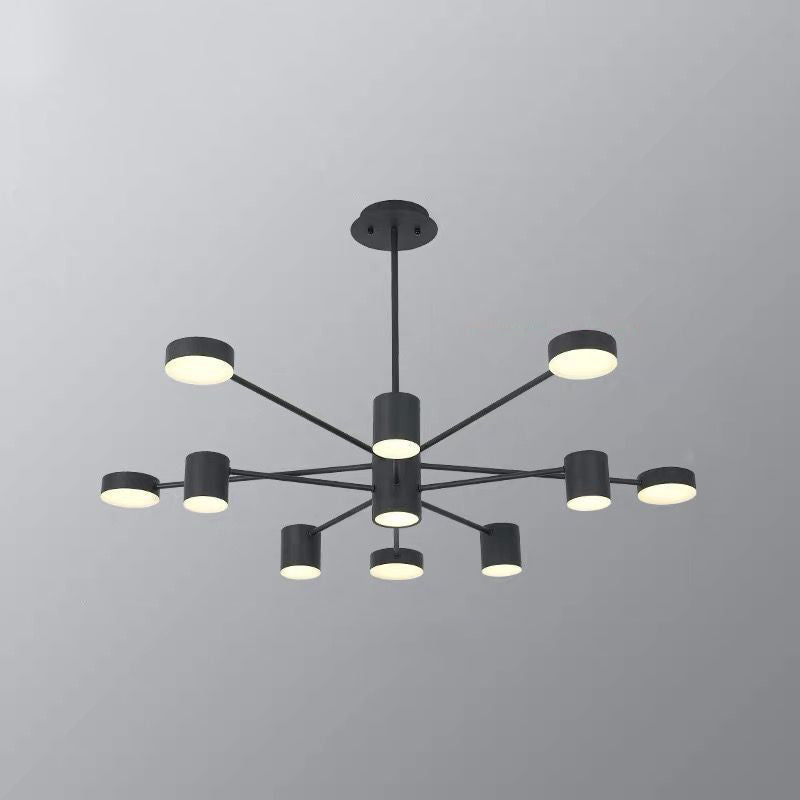 Minimalist LED Chandelier for Living Room - Starburst Pendant Light