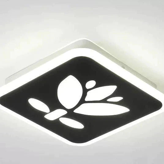 Creative Black And White Square Street Lamp Household Ceiling Black-White Light