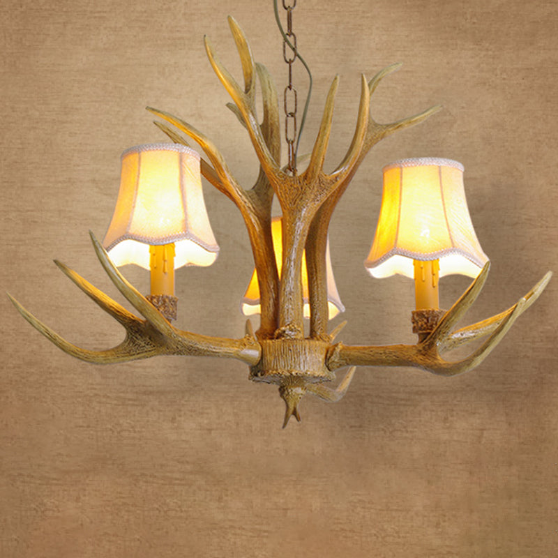 Deer Horn Chandelier Pendant Light For Classic Living Room Decor