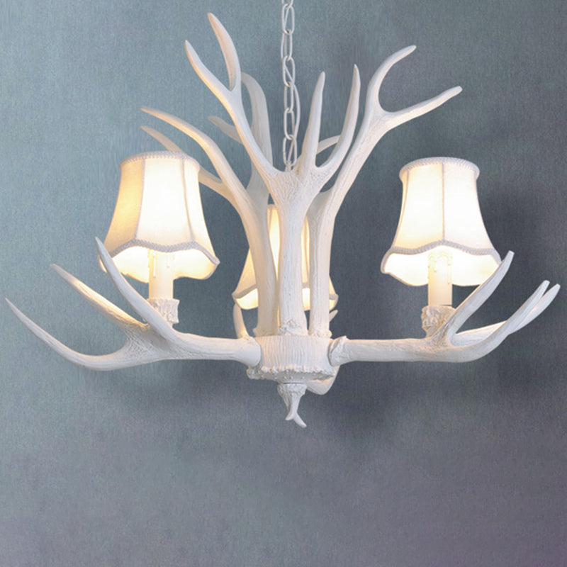 Deer Horn Chandelier Pendant Light For Classic Living Room Decor