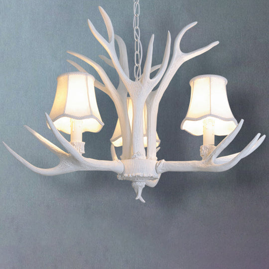 Deer Horn Chandelier Pendant Light For Classic Living Room Decor