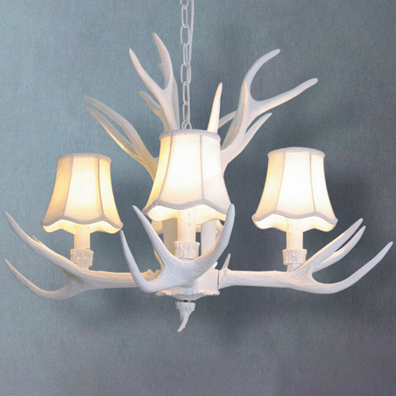 Deer Horn Chandelier Pendant Light For Classic Living Room Decor