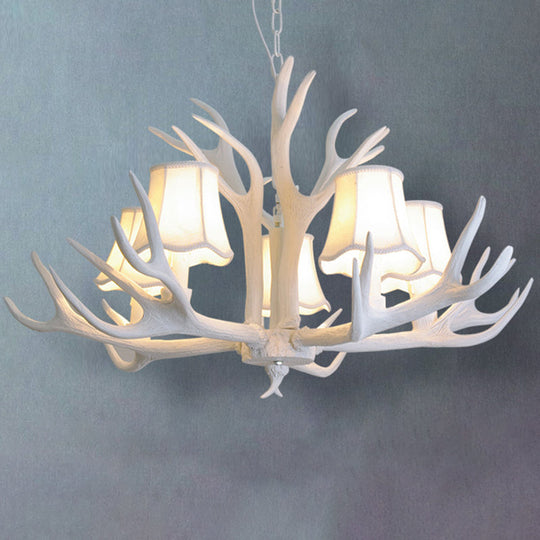 Deer Horn Chandelier Pendant Light For Classic Living Room Decor