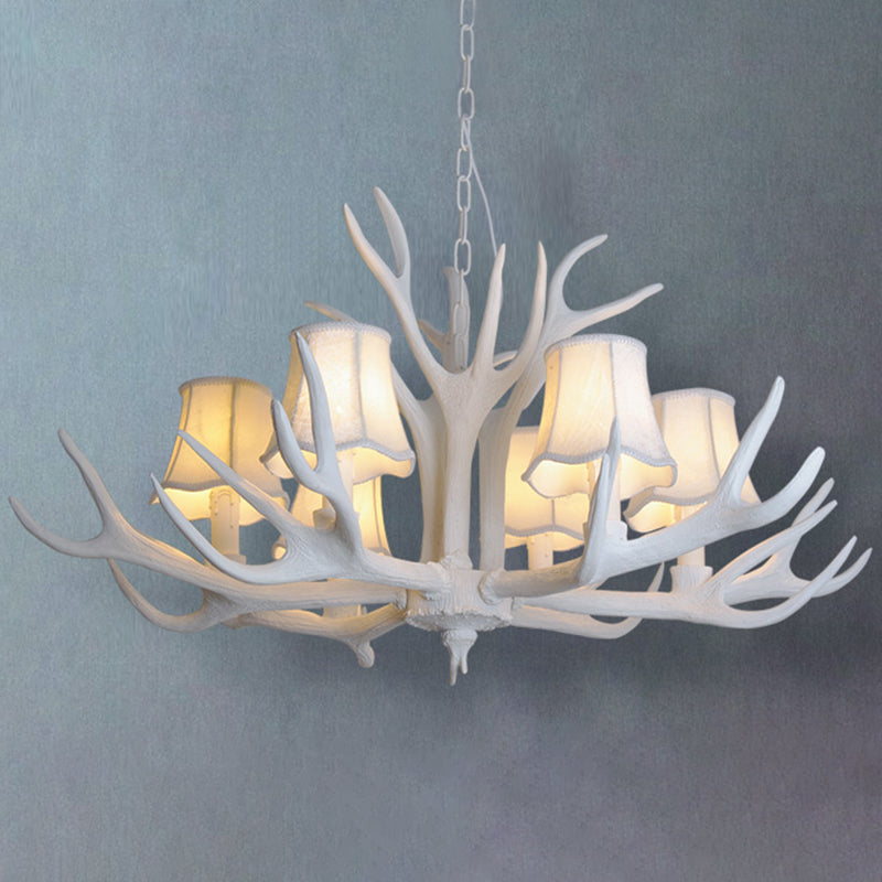 Deer Horn Chandelier Pendant Light For Classic Living Room Decor