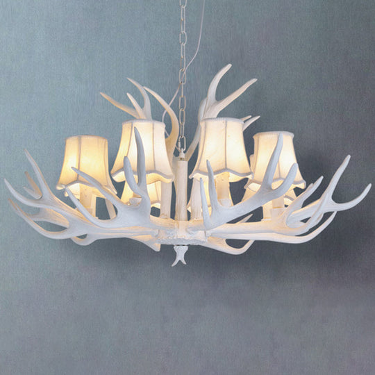 Deer Horn Chandelier Pendant Light For Classic Living Room Decor