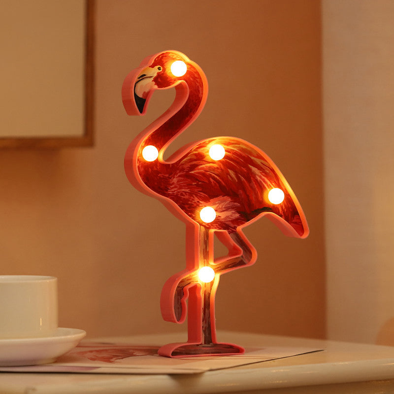 Animal-Shaped Led Nightstand Lamp For Bedroom Decor Red / Battery