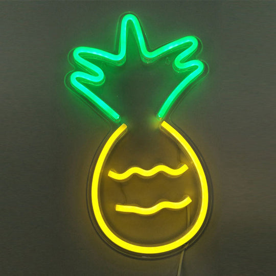 Cartoon Usb Neon Night Light For Living Room - Artistic Wall Lighting