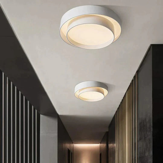 Nordic Modern Round White Ceiling Lamp