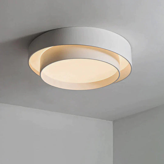 Nordic Modern Round White Ceiling Lamp