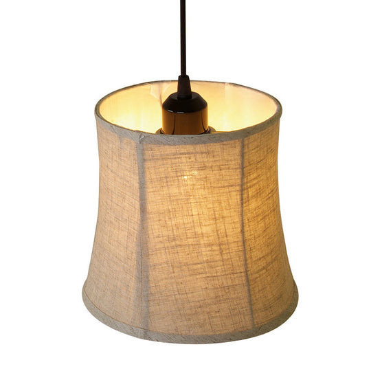 Classical Flaxen Drum Pendant Light For Living Room