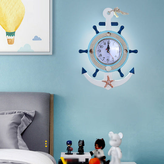 Modern Circle Led Wall Light For Kids Room - Metallic Mount Fixture