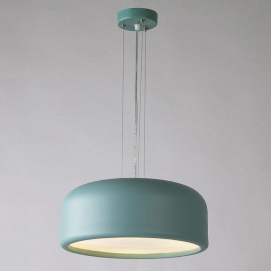 Minimalistic Single Hanging Pendant Light - Round Shade Acrylic Ceiling For Living Room