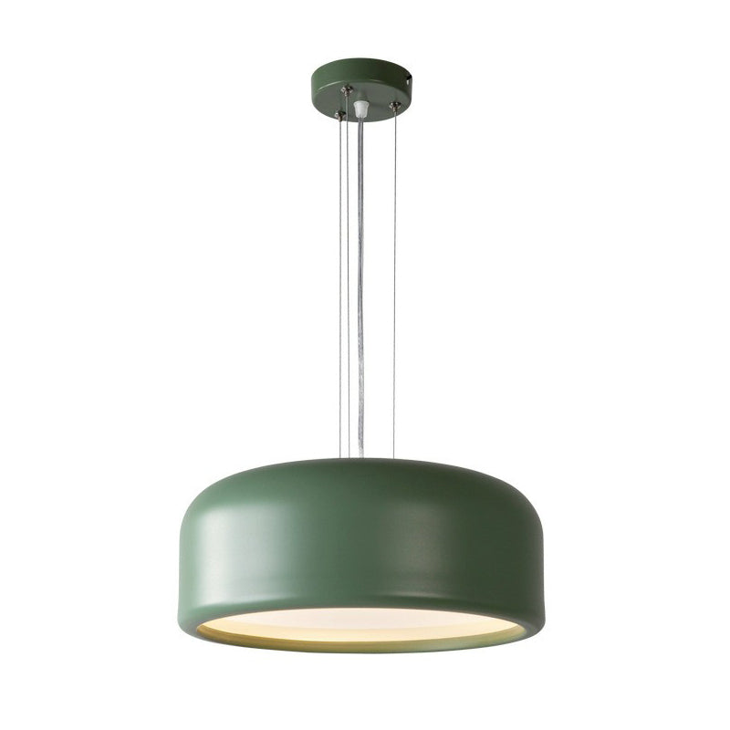 Minimalistic Single Hanging Pendant Light - Round Shade Acrylic Ceiling For Living Room