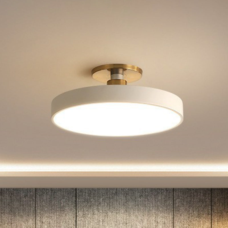 Nordic Style Led Flush Mount Ceiling Light White / 12