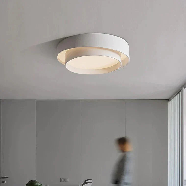 Nordic Modern Round White Ceiling Lamp