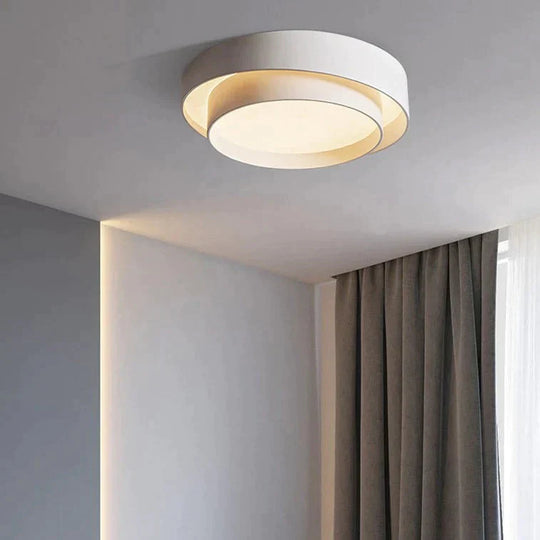 Nordic Modern Round White Ceiling Lamp