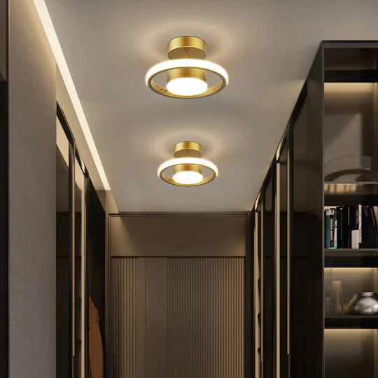 Led Ceiling Lamp with Copper Corridor Lamp