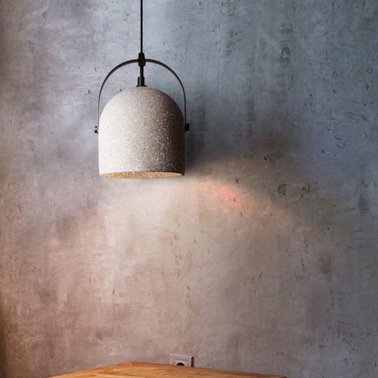 Averel - Simplicity Simplicity Bell Shade Suspension Light Cement 1Â Head Restaurant Pendant Light Fixture