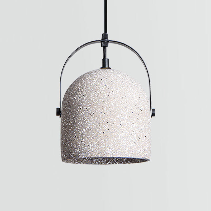 Averel - Simplicity Bell Shade Suspension Light Cement 1 Head Restaurant Pendant Fixture