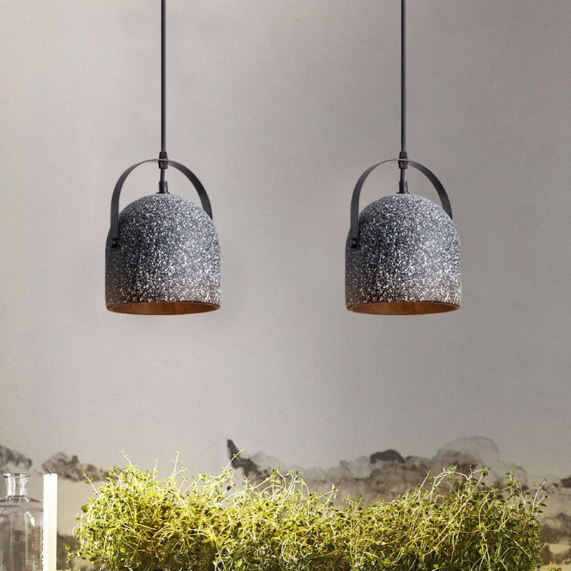 Averel - Simplicity Simplicity Bell Shade Suspension Light Cement 1Â Head Restaurant Pendant Light Fixture