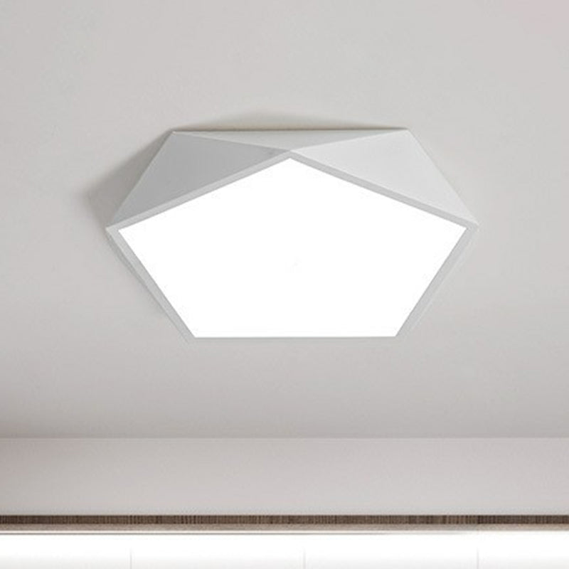 Ultrathin Acrylic Led Flush Ceiling Light Fixture - Ideal For Kids Bedroom White / Small