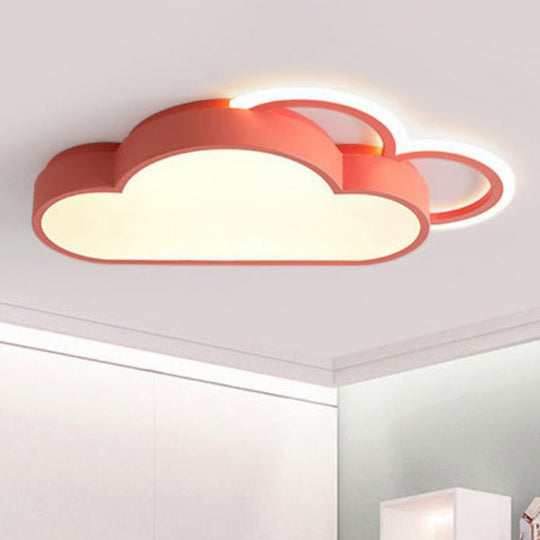 Modern Cloud Design LED Flush Mount Lighting Fixture for Bedrooms