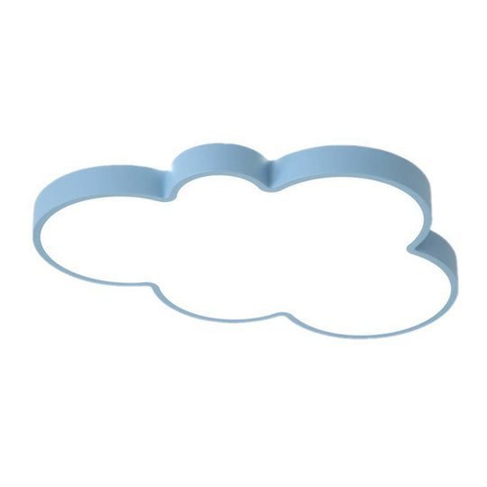 Simplicity LED Cloud Flush Ceiling Light for Kids Bedroom Décor