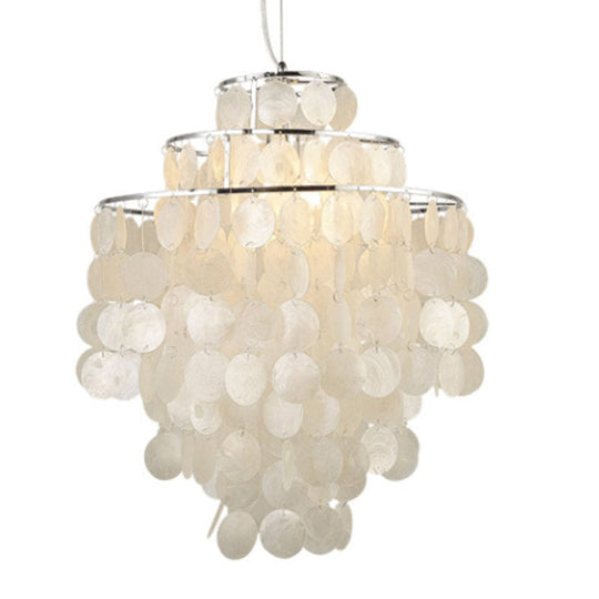 Traditional Shell Hanging Chandelier For Restaurant Ceiling Lighting