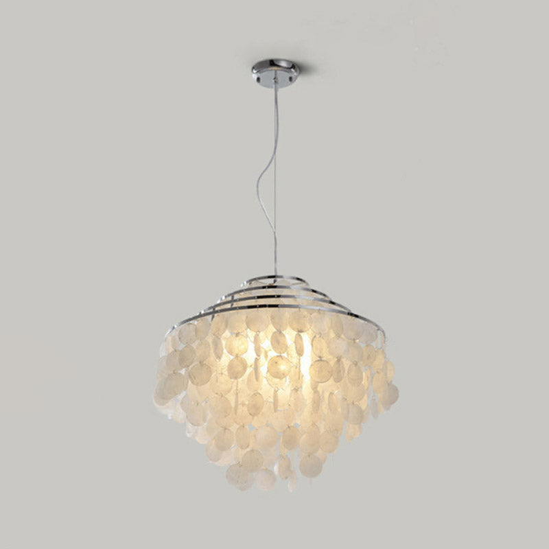 Traditional Shell Hanging Chandelier For Restaurant Ceiling Lighting