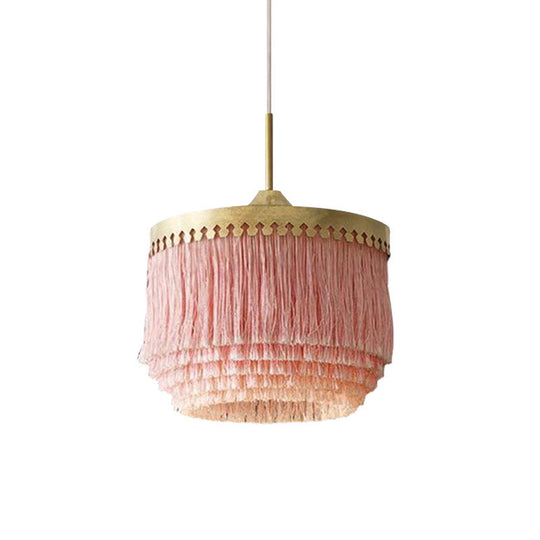 Minimalistic Round Fringe Pendant Light Fixture In Gold

Or

Gold Suspension - Simple & Elegant