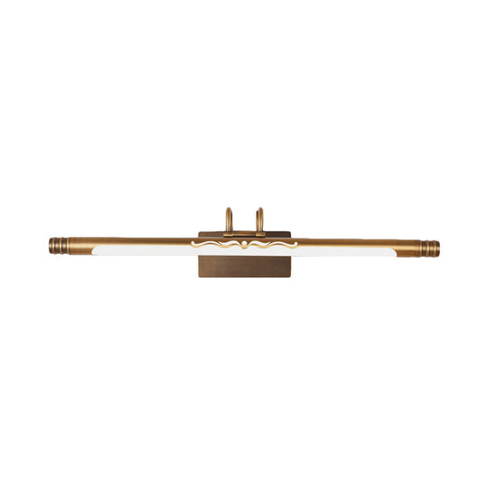 Modern Led Vanity Light Fixture In Bronze/Brass Finish White/Warm - 21 26 29 W