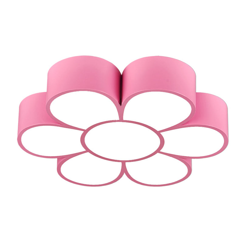 Floral Kindergarten LED Flush Ceiling Light Fixture