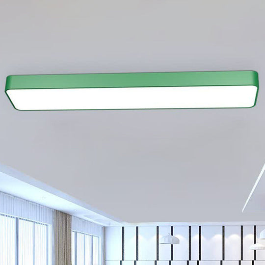 LED Nursery Lighting: Kid-Friendly Rectangular Flush Mount