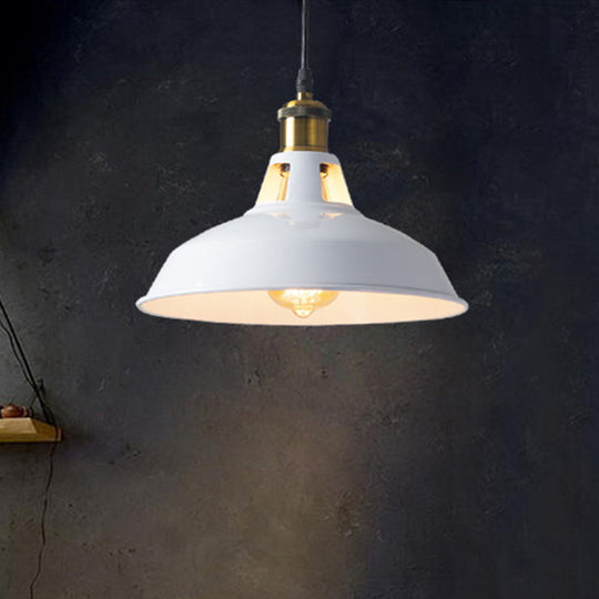 Retro Style Metallic Pot Lid Pendant Ceiling Light for Restaurants