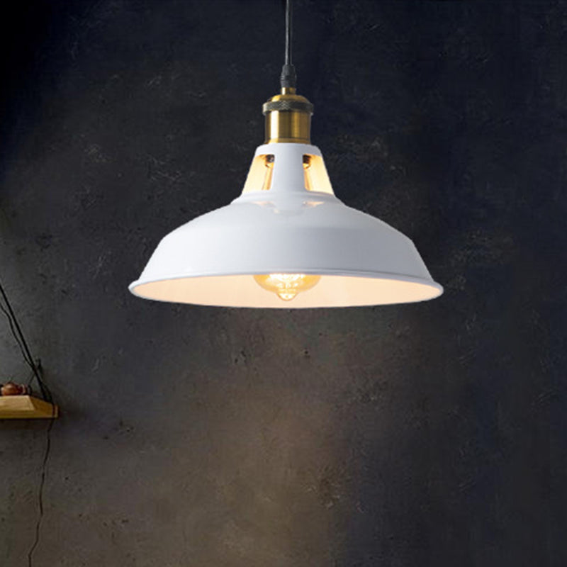 Retro-Style Metallic Pendant Light With Pot Lid Suspension - Perfect For Restaurants