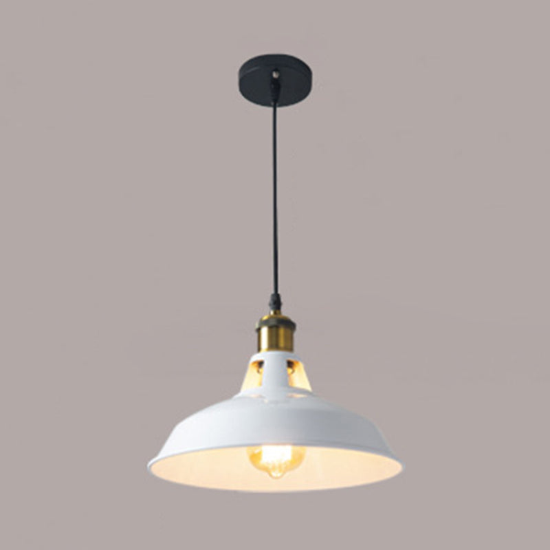 Retro-Style Metallic Pendant Light With Pot Lid Suspension - Perfect For Restaurants