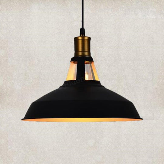 Retro Style Iron Pendant Ceiling Light - 1 Head Suspension Lighting for Bars