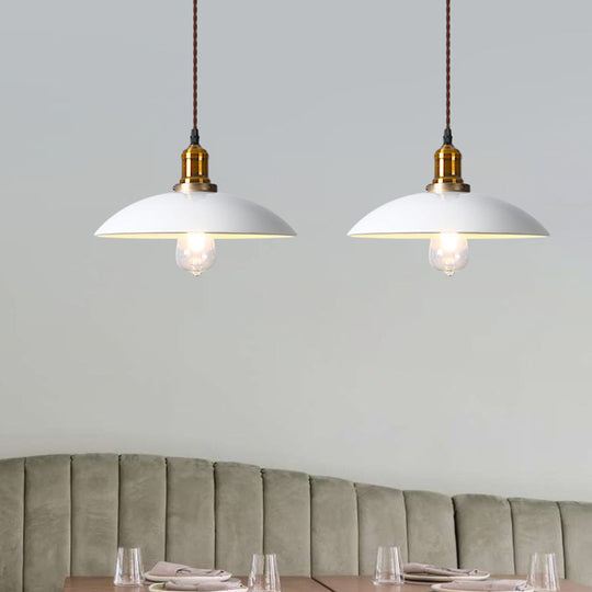 Industrial Cone Shade Ceiling Light - Metal Hanging Pendant for Restaurant