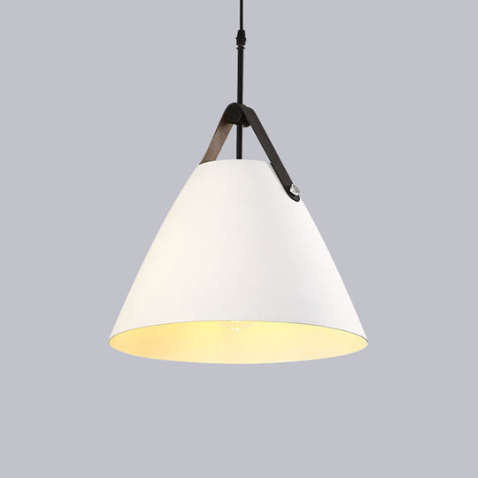 Industrial Cone Shade Ceiling Light - Metal Hanging Pendant for Restaurant