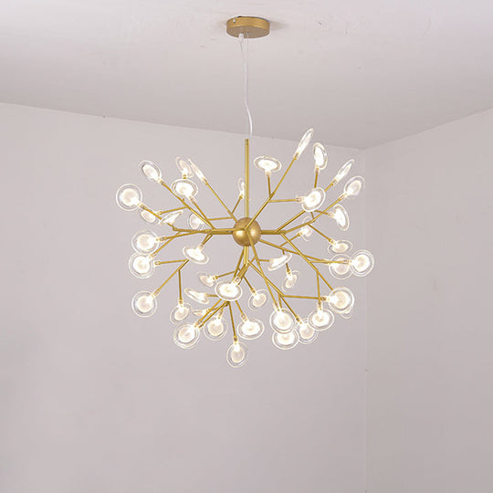 Sputnik Firefly LED Suspension Light - Acrylic Bedroom Chandelier Lighting