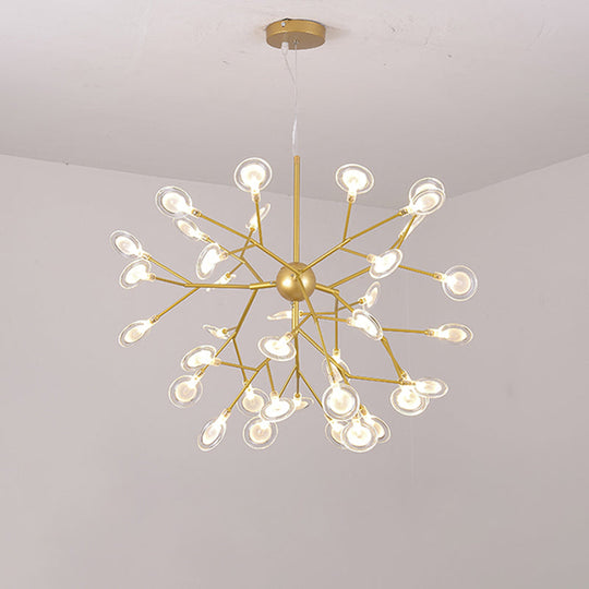 Sputnik Firefly LED Suspension Light - Acrylic Bedroom Chandelier Lighting