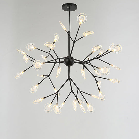 Sputnik Firefly LED Suspension Light - Acrylic Bedroom Chandelier Lighting