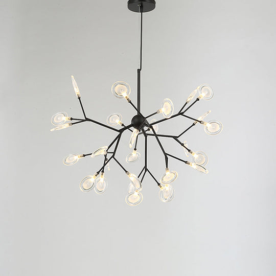 Sputnik Firefly LED Suspension Light - Acrylic Bedroom Chandelier Lighting